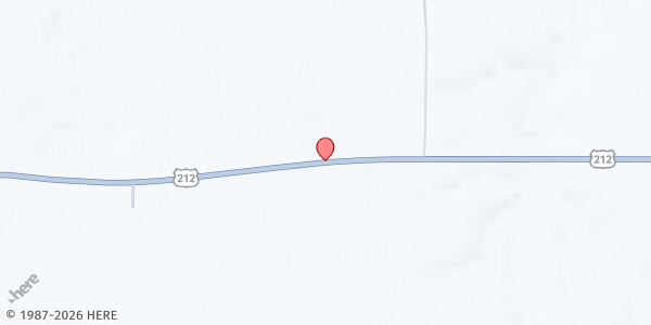 Map showing Faith Senior Box Program at Faith, Faith, SD