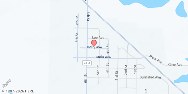 Map showing Florence Methodist Church at 5th Street and, Florence, SD