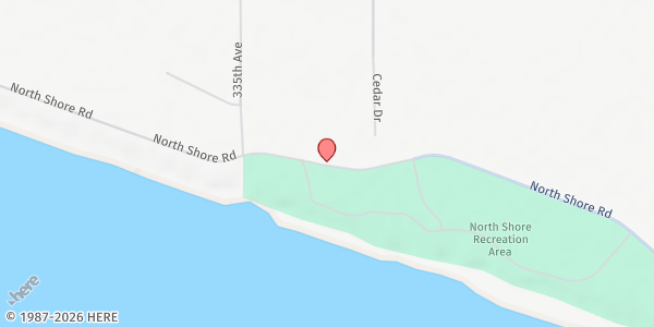 Map showing Diamond Willow Ministries at 22850 North Shore Rd., Fort Thompson, SD