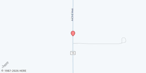 Map showing Salem-Zion Mennonite Church at 27844 443rd Ave, Freeman, SD