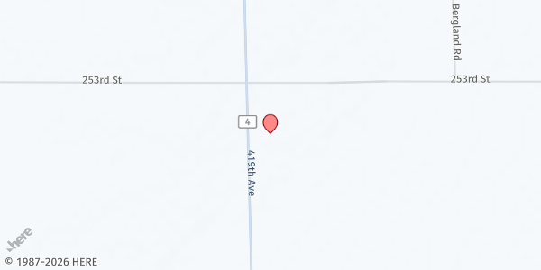 Map showing Fulton Christian Fellowship at 25310 419th Ave, Fulton, SD