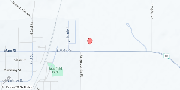 Map showing Feeding SD at St. Michael's Catholic Church at 14380 SD Hywy 40, Hermosa, SD