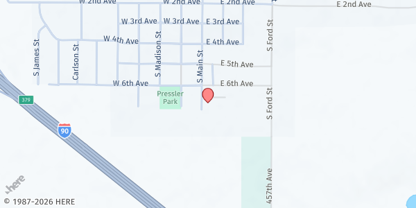 Map showing Humboldt Food Haven at 511 S Main St, Humboldt, SD