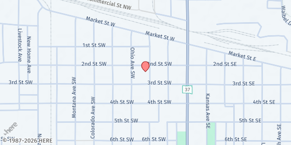 Map showing The Salvation Army of Huron at 237 Illinois Ave SW, Huron, SD