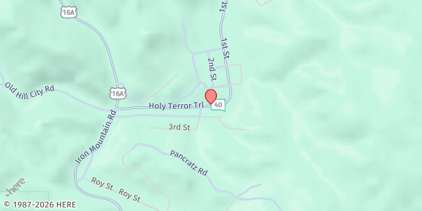 Map showing Keystone Senior Box Program at Keystone, Keystone, SD