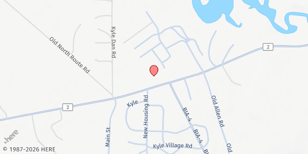 Map showing Oglala Lakota College - Food Distribution Center at , Kyle, SD