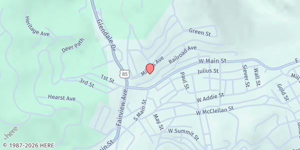 Map showing Boys & Girls Club of Lead at 845 Miners Ave., Lead, SD