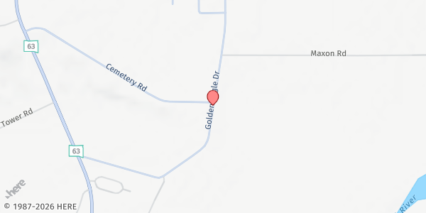 Map showing Little Eagle Food Pantry-Elk Horn UCC Church at 11891 Golden Eagle Dr., Little Eagle, SD