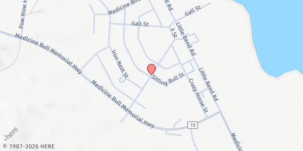 Map showing Lower Brule Head Start at Iron Nation St, Lower Brule, SD