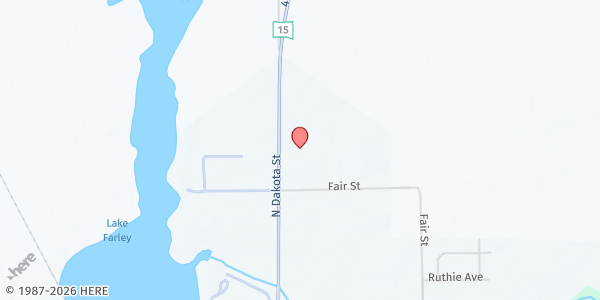 Map showing Living Word Lutheran Church at 101 Northridge Avenue, Milbank, SD