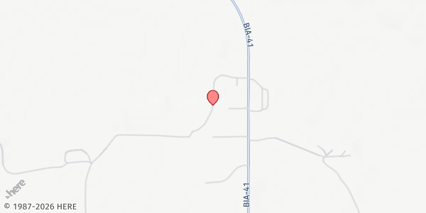 Map showing Loneman School at 25 Eagle Dr., Oglala, SD
