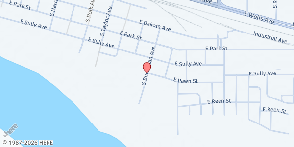 Map showing Feeding SD at Oahe Sports Complex at 901 South Buchanan Avenue, Pierre, SD