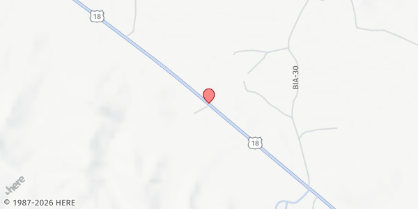 Map showing Wolf Creek Elementary School at 500 US Hwy. 18, Pine Ridge, SD