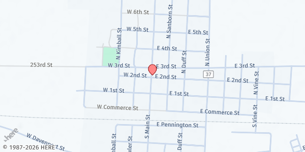 Map showing Blessings Repeated Food Pantry at 204 N Main St, Plankinton, SD