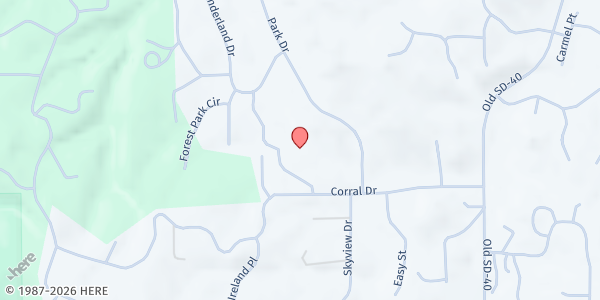 Map showing Corral Drive Elementary School at 3736 Corral Drive, Rapid City, SD