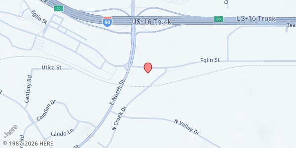 Map showing Feeding South Dakota - Rapid City at 1111 N Creek Dr, Rapid City, SD