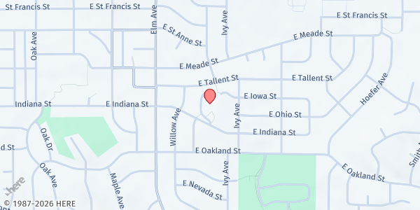 Map showing Robbinsdale Elementary at 424 East Indiana Street, Rapid City, SD