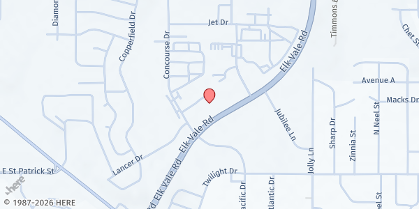Map showing Seventh Day Adventist Church Food Pantry at 1636 Concourse Ct, Rapid City, SD