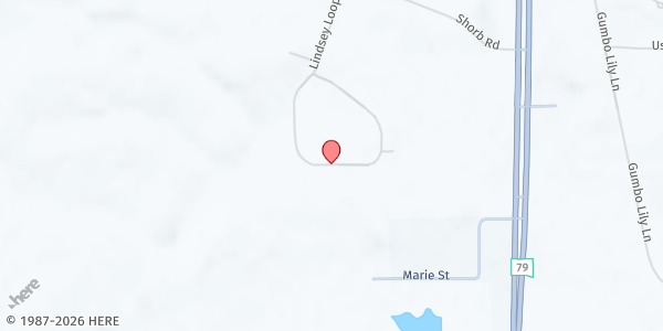 Map showing World Wide Hunger - Red Shirt Distribution Site at 38 Tatanka Numpa Rd., Red Shirt, SD