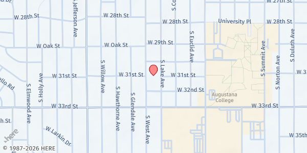 Map showing Feeding SD at First Presbyterian Church at 2300 S West Ave., Sioux Falls, SD