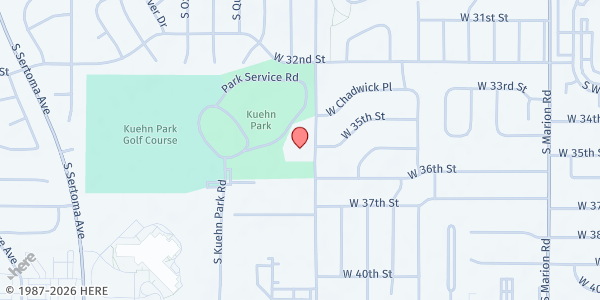 Map showing Oscar Howe Elementary at 2801 S Valley View Rd, Sioux Falls, SD