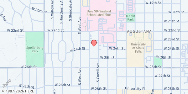 Map showing Sonia Sotomayor Elementary at 1510 South Lake Avenue, Sioux Falls, SD