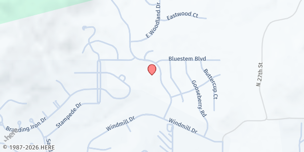 Map showing Countryside Church at 625 Woodland Dr, Spearfish, SD