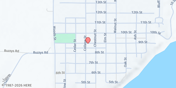 Map showing Feeding SD at the Fire Hall at 811 9th Street, Springfield, SD