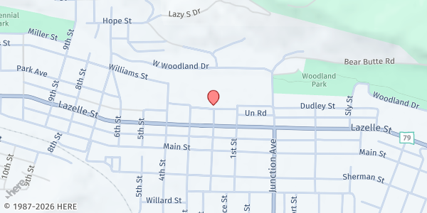 Map showing Feeding SD at Lynn's Dakota Mart at 1111 Lazelle St., Sturgis, SD