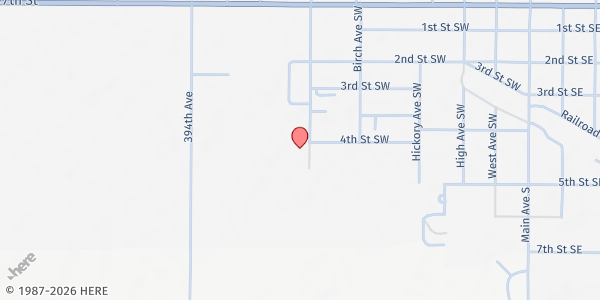 Map showing Wagner Early Childhood at 401 Walnut St, Wagner, SD