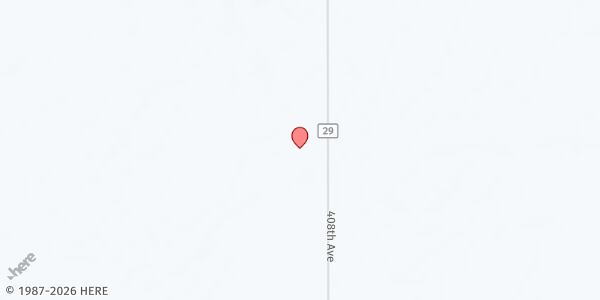 Map showing Bethel Church at 19453 408th Ave, Yale, SD
