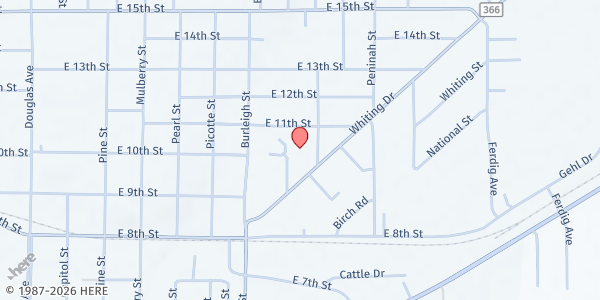 Map showing Yankton Senior Box Program at 900 Whiting Dr., Yankton, SD