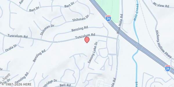 Map showing The Branch at 41 Tusculum Road, Antioch-Davidson, TN