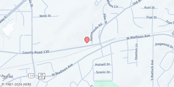 Map showing Coordinated Charities, Inc. at 109 Rocky Mt Rd, Athens, TN