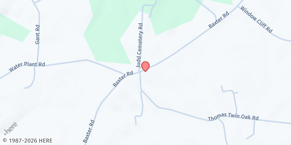 Map showing Restoring Hope - Baxter at 7310 Baxter Road, Baxter, TN