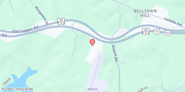 Map showing Meigs County Ministries Inc at 5260 Hwy 64, Belltown Hill, TN