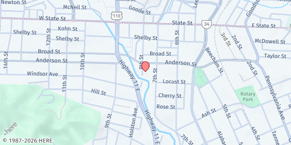Map showing United Way of Bristol TN / VA Main Office at 315 8th St, Bristol, TN