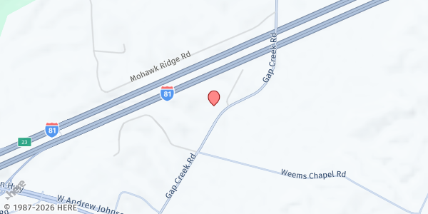 Map showing EnCompass Church - Bulls Gap at EnCompass Church, Bulls Gap, TN