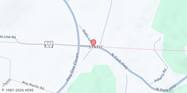 Map showing 6233 S York Highway at 6233 S York Highway, Byrdstown, TN