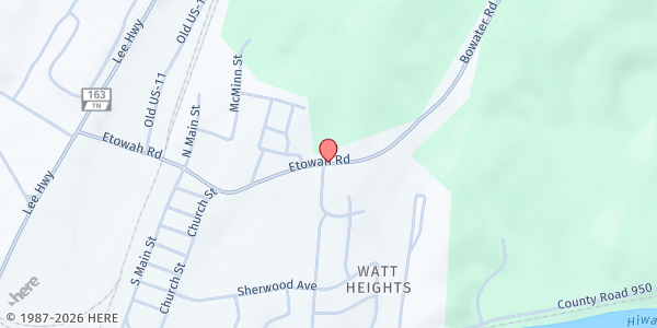 Map showing Calhoun UMC at 820 Highway 162, Calhoun, TN