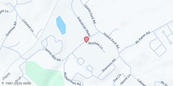 Map showing Open Arms Ministry at 1112 McGhee Lane, Caryville, TN