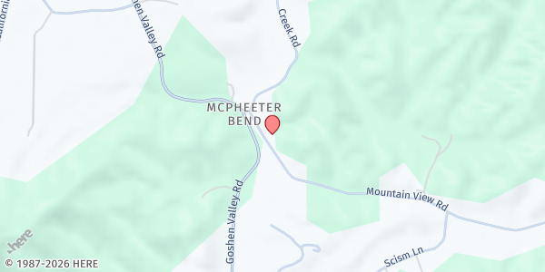 Map showing McFerrin UMC at 117 Mountain View Rd, Church Hill, TN