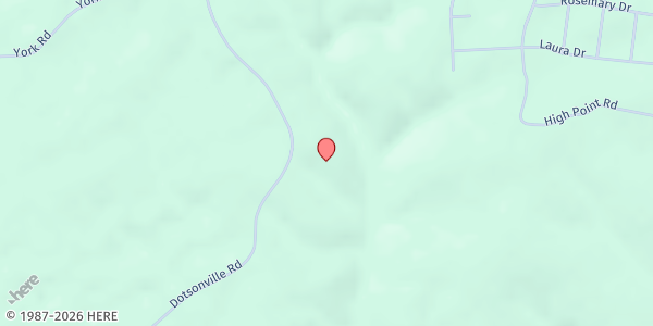 Map showing House of Prayer Christian Church at 1001 Dotsonville Road, Clarksville, TN