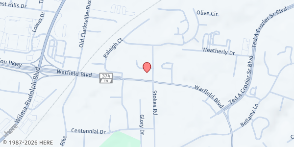 Map showing Our Daily Bread CACFP Clarksville at 298 Clear Sky Ct STE E, Clarksville, TN