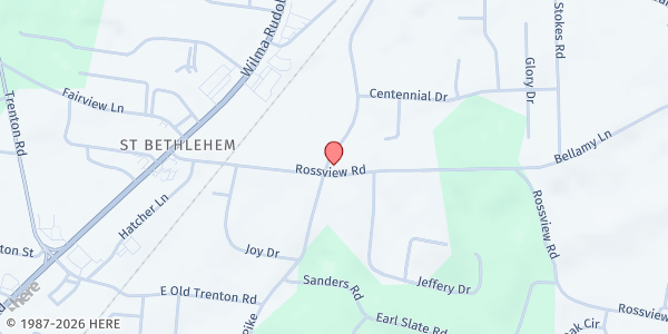 Map showing St. Bethlehem UMC at 2201 Old Russellville Pike, Clarksville, TN