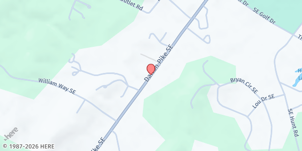 Map showing Family Worship Center at 4271 Dalton Pike SE, Cleveland, TN