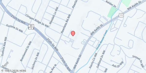 Map showing St. Therese of Lisieux Parish at 900 Clingan Ridge Dr NW, Cleveland, TN