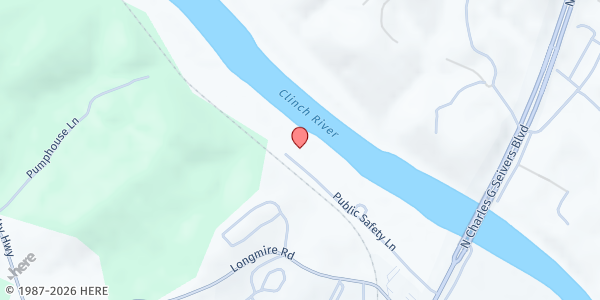 Map showing Second Baptist Church – Clinton at 777 Public Safety Drive, Clinton, TN