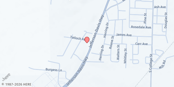 Map showing St. Alphonsus Catholic Church at 1225 US-51, Covington, TN