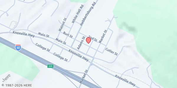 Map showing Crab Orchard Care Center at Crab Orchard Care Center, Crab Orchard, TN